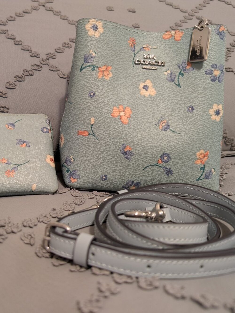 Coach Mini Bucket Bag and Wristlet